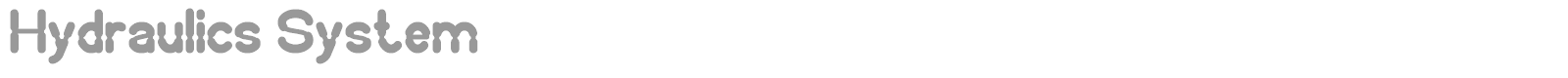 Hydraulics System font preview